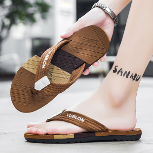 Chuanglong Aizomr Men's Outer Slippers Versatile Eva High-Elastic High-End Flip-Flops Cross-Border Comfortable Flip-Flops