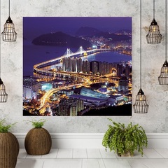 都市夜景タペストリーインターネット有名人の壁装飾吊り布寮の壁イン風景背景布デジタル印刷