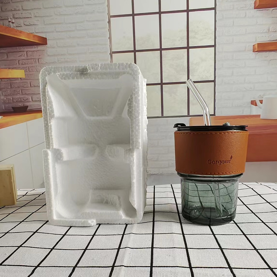 Ventilador de té estilo retro taza de bambú Oficina hogar taza de paja creativa simple taza de agua portátil en stock al por mayor