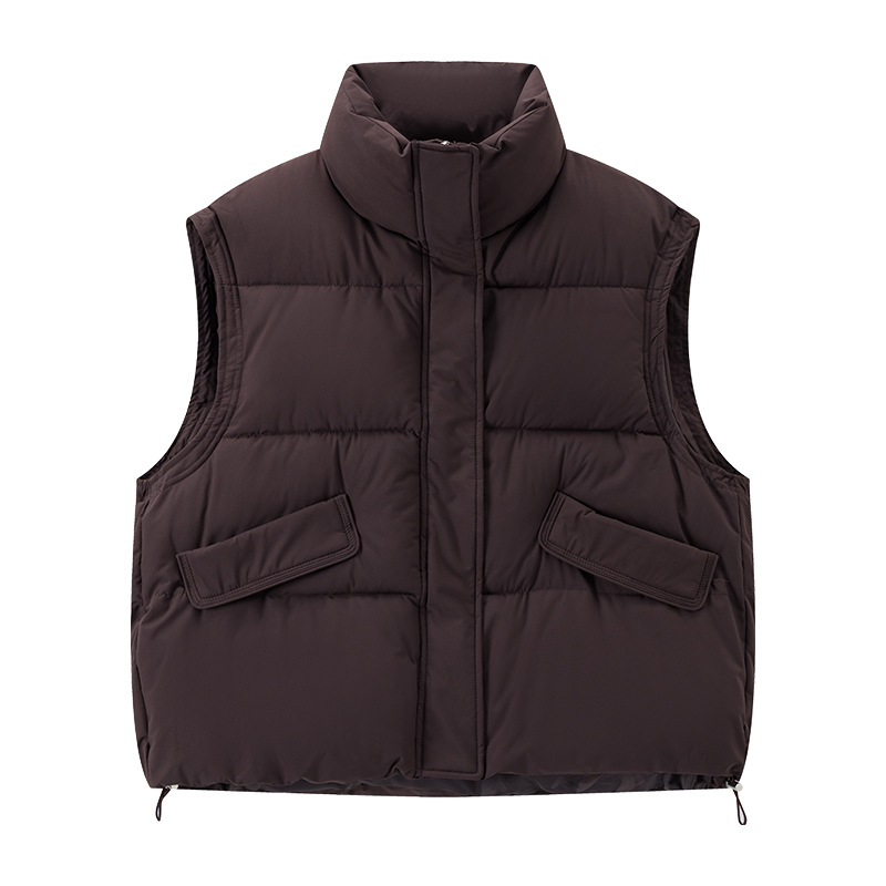 2025 nuevo chaleco de plumón de algodón mujer ropa exterior coreana suelta abrazadera de caballo de invierno corto estilo de moda image 6
