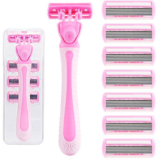 New Pink Women's Manual Home-Use Hair Removal Razor with Six-Layer Trimming Blades, Multi-Layer Stainless Steel Blades, Cross-Border Hot Seller New Pink Women's Manual Home-Use Hair Removal Razor with Six-Layer Trimming Blades, Multi-Layer Stainless Steel Blades, Cross-Border Hot Seller