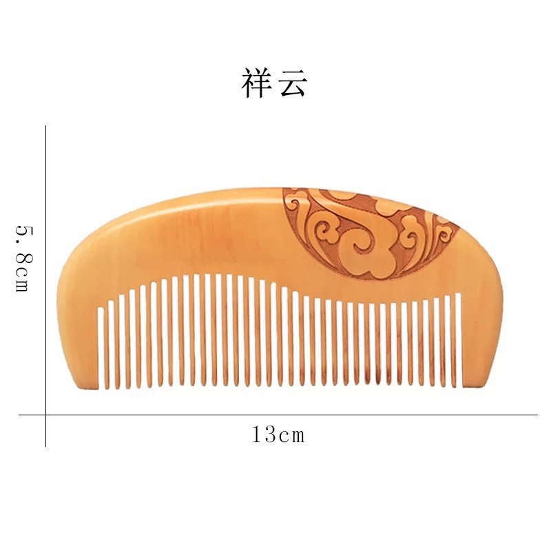 Madera doméstica de madera sólida anti-sándalo peine de cabello largo hombre natural pérdida de cabello madera estática