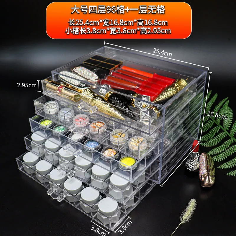 Лак для ногтей, organizer essential oil косметический, столовые серьги, помада, декор ногтей, украшения, акриловая коробка для хранения