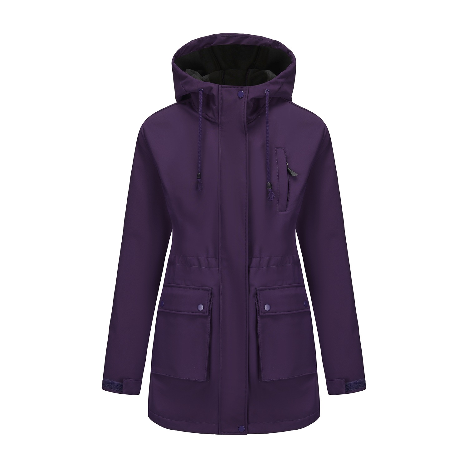 Waterdichte windjack met capuchon voor dames - lichtgewicht regenjas voor herfst en winter (EU-maten S-XXXL)_voghion.com