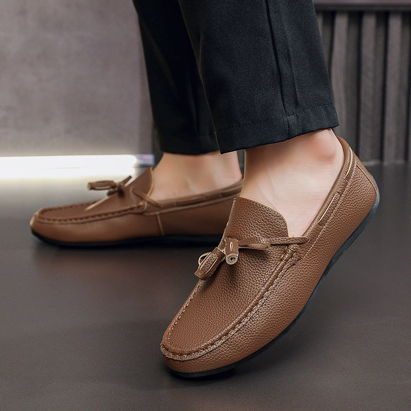 Мужские летние мокасины, новые, повседневные, мягкая подошва, модные, универсальные, дышащие, оптовые поставки.