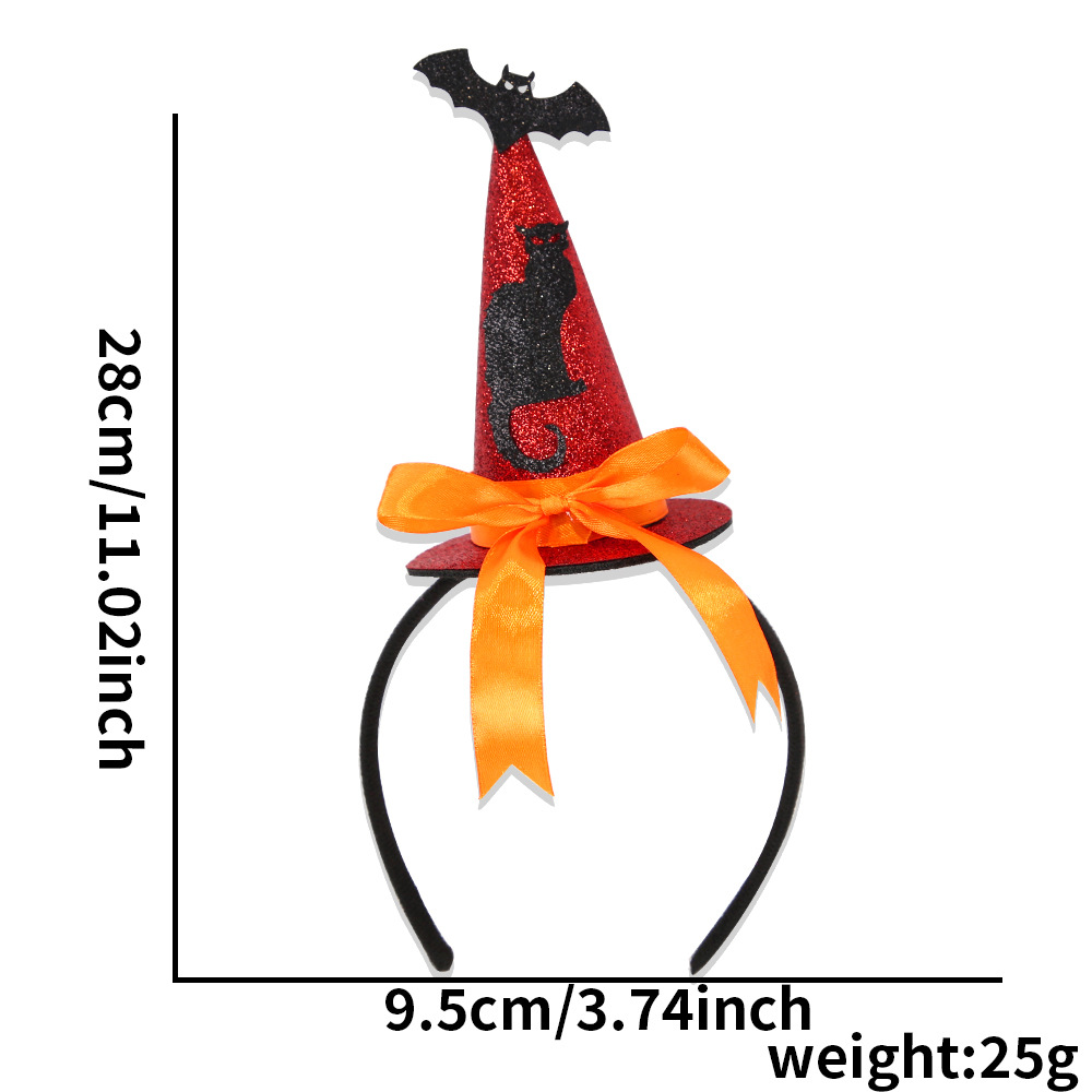 Sombrero de bruja tridimensional Black Cat Bat