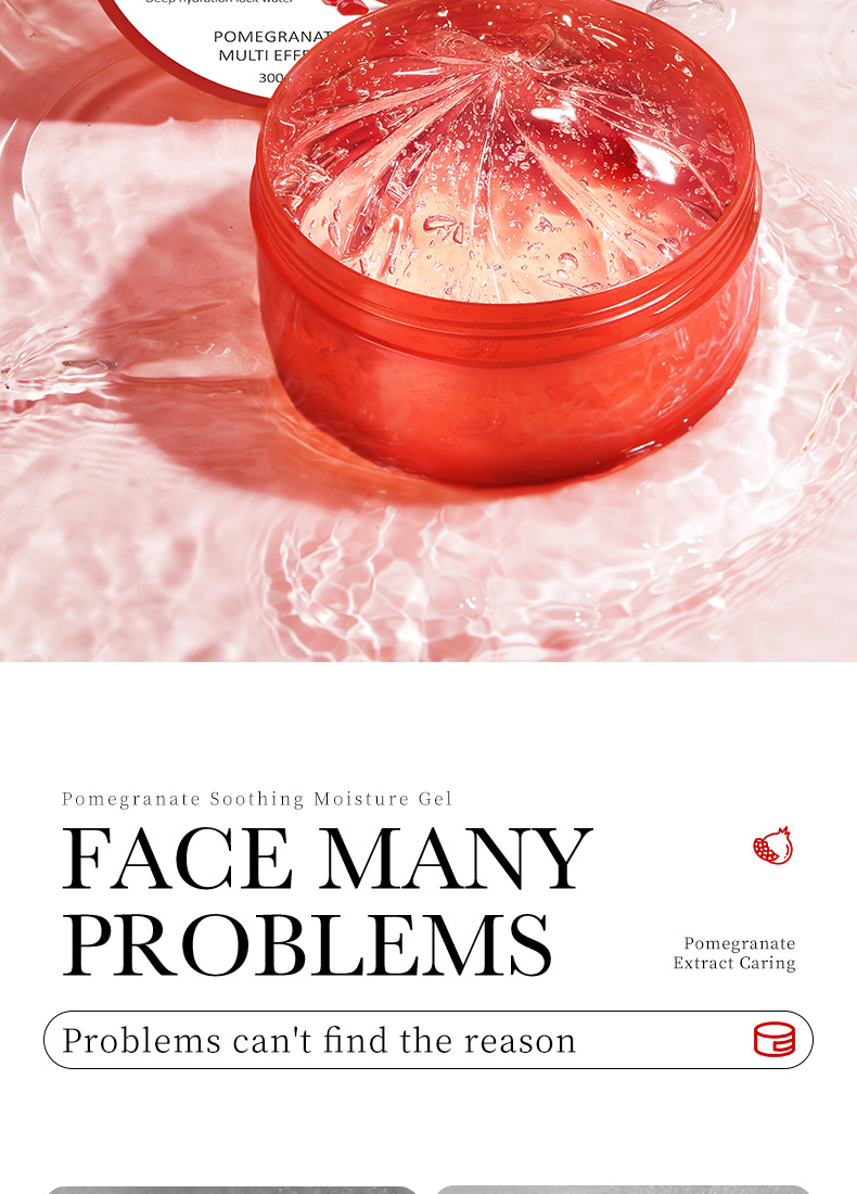 English SADOER Pomegranate Soothing Moisturizing Gel Moisturizing Face Cream Cross Border Foreign Trade_voghion.com