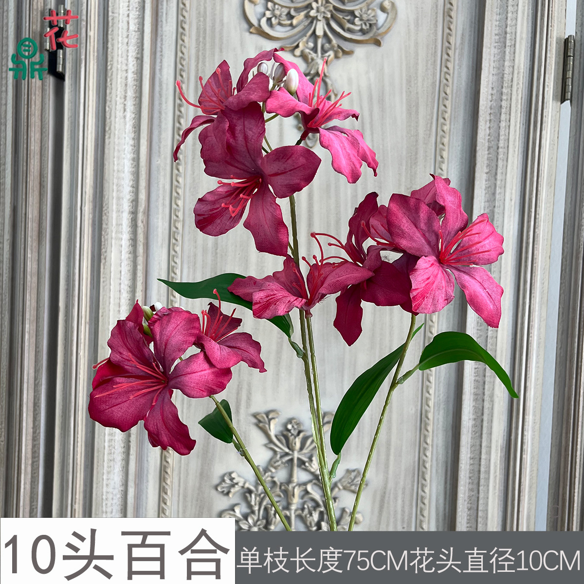 10송이 백합 D, 빨간색
