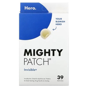Hydrocolloid Acne Patch Waterproof Ultra-Thin Acne Patch Day and Night Use Mighty Patch 39 Patches