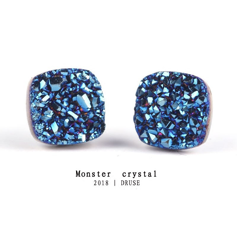 Title 11, Kristallen cluster magneet oorbellen zonder gaa...