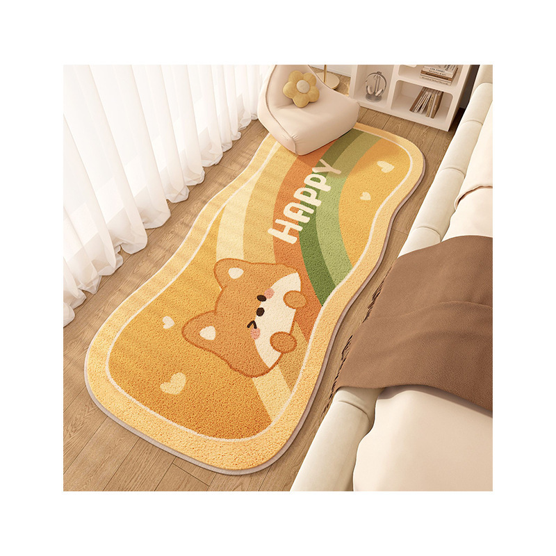 De dibujos animados de forma especial alfombra de Cachemira dormitorio del hogar manta de noche a prueba de sonido balcón manta de la ventana de la Bahía estera del piso resistente a las manchas