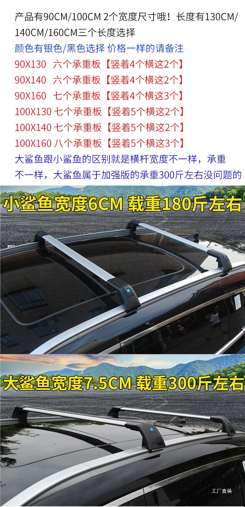 Car Luggage Rack Roof Rack Luggage Frame Universal Shelf Frame Basket Special Car Travel Rack Off-Road Suv Peihui