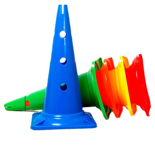 52cm thickened hole sign bucket 20 inches ice cream cone football training hurdles roadblock training cone obstacle