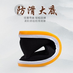 地攤批發牛筋底老北京布鞋男春秋季帆布鞋加厚軟底透氣吸汗黑布鞋