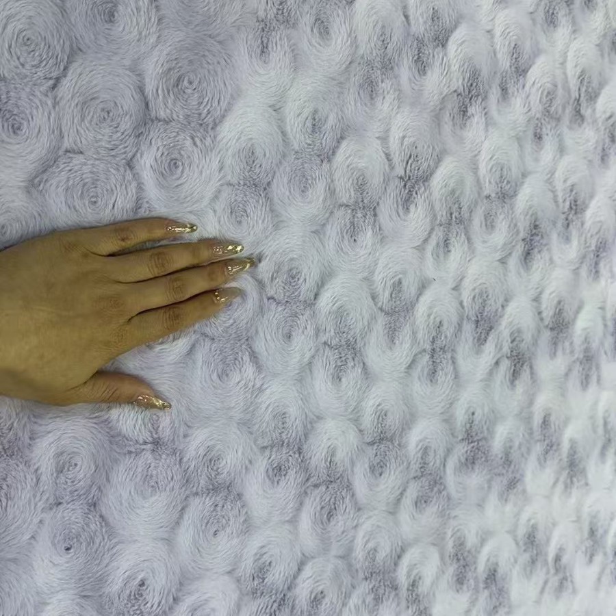 Pello de conejo estampado cepillo nuevo producto de vello de conejo estampado cuadrado tela de juguete de moda
