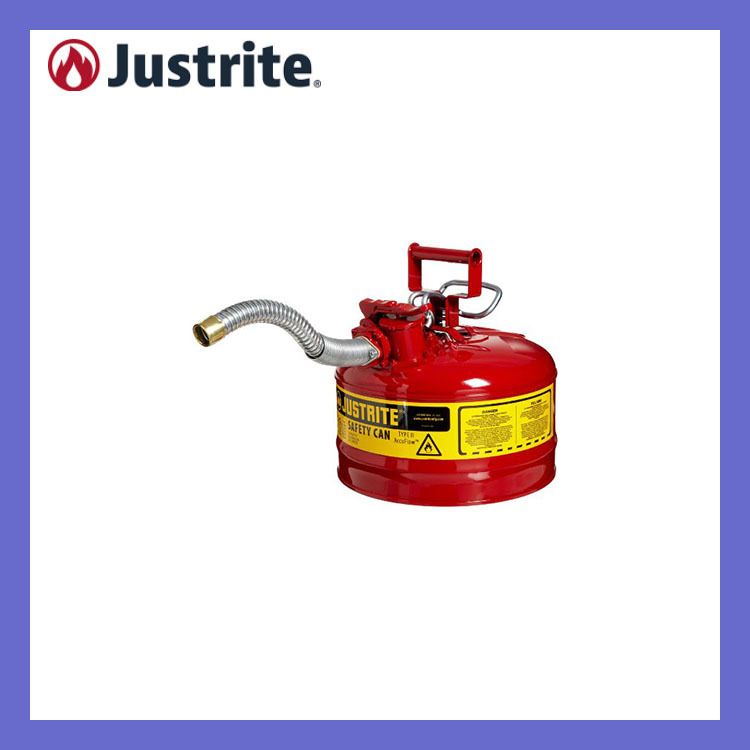 杰斯瑞特安全罐Justrite 9.5升II型钢制带软管安全罐7225130Z