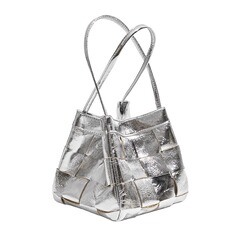 Handmade genuine leather woven bag for women 2024 spring and summer new fashion cowhide silver commuting bag large capacity crossbody bag 