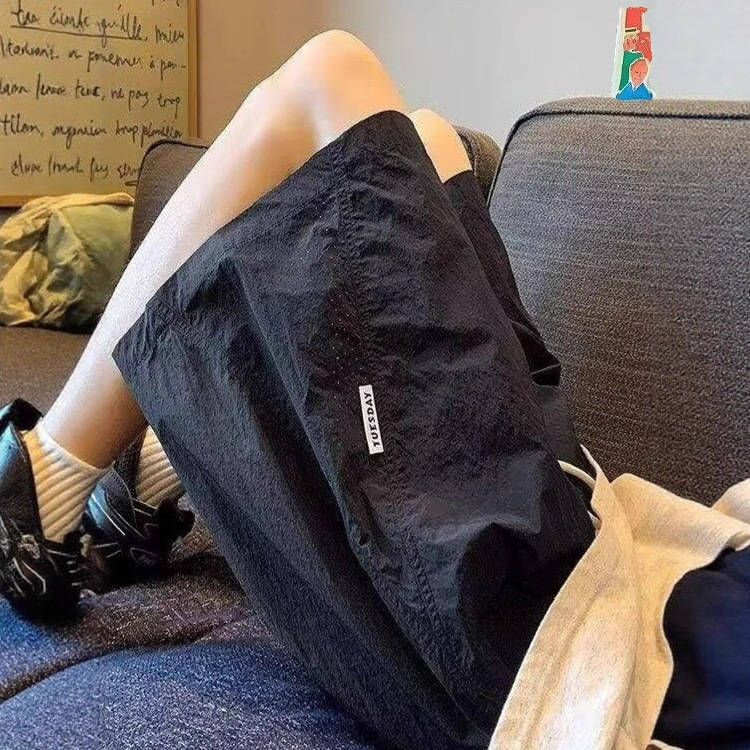 Mesh Quick-Drying Shorts Men's Summer Thin Men's Beach Pants Trendy Loose Casual Basketball Sports Pants