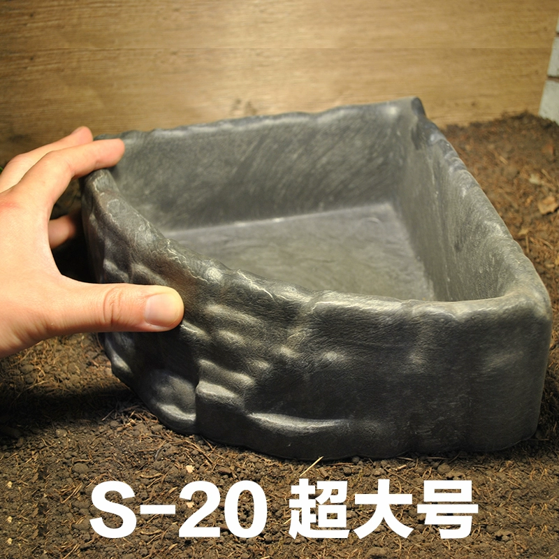 Купальня для рептилий, большая черепаха, ящерица, бородатый агам, змея, питон, треугольная поилка, глубокая ванночка, размер