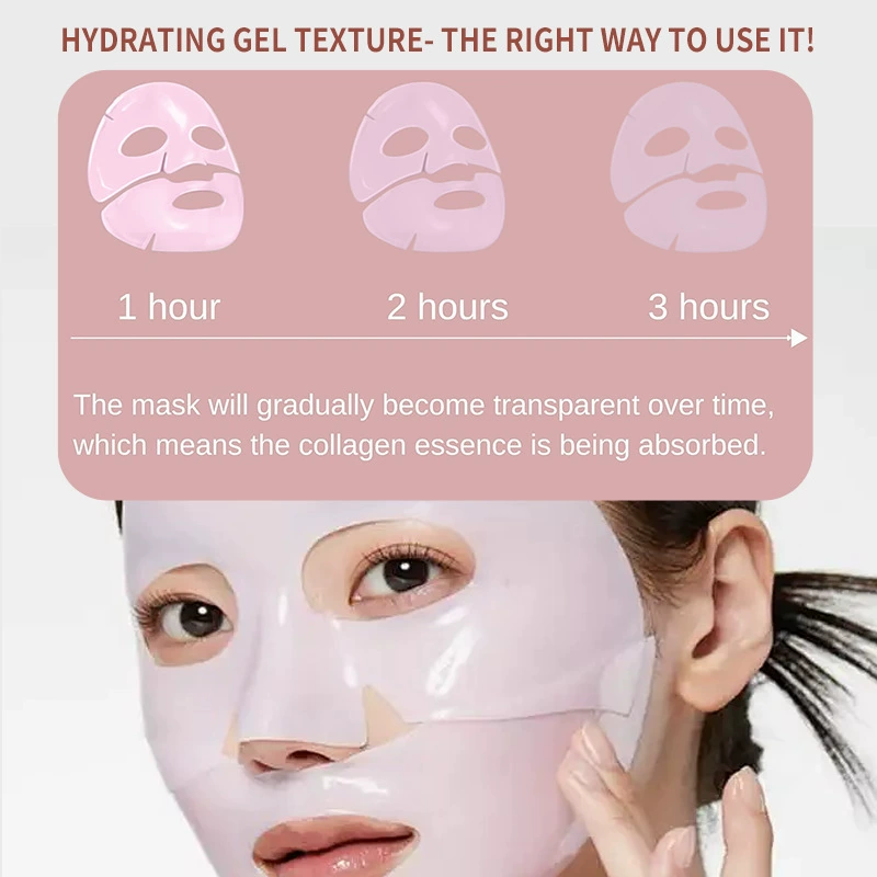爆款PDRN PINK COLLAGEN GEL MASK果冻分体面膜粉色胶原蛋白面膜