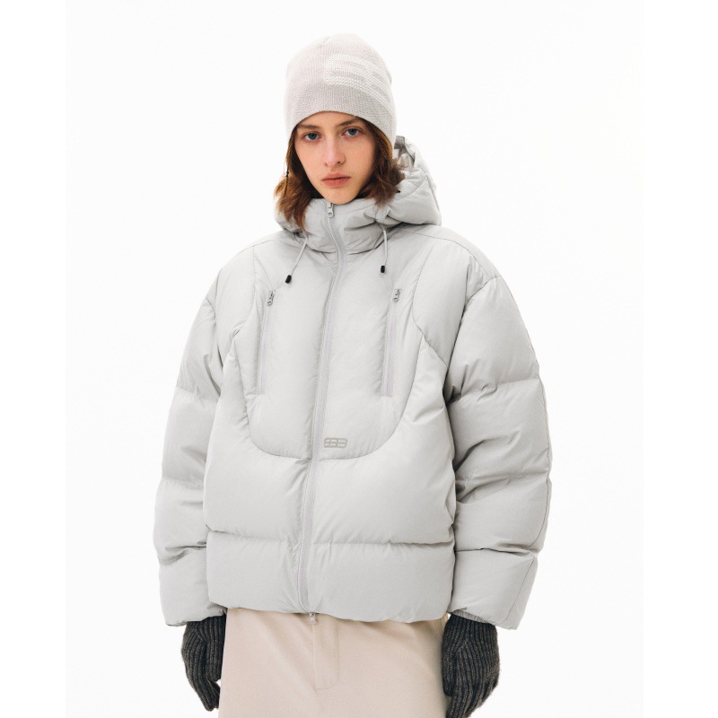 Nuevas tendencias de moda de ropa de algodón con capucha corta en el invierno de 2026 ropa de pareja con diseño relajado y abrigo cálido