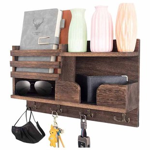 Amazon Wooden Hook Wall Hanging Coat Rack Wall Storage Rack Wall Key Storage Rack
