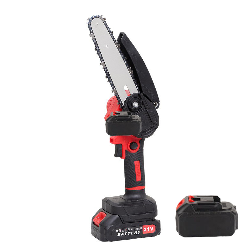 Sierra eléctrica recargable sierra eléctrica de litio sierra de cadena eléctrica portátil hogar al aire libre inalámbrico pequeña sierra árbol de tala Sierra de poda de árboles