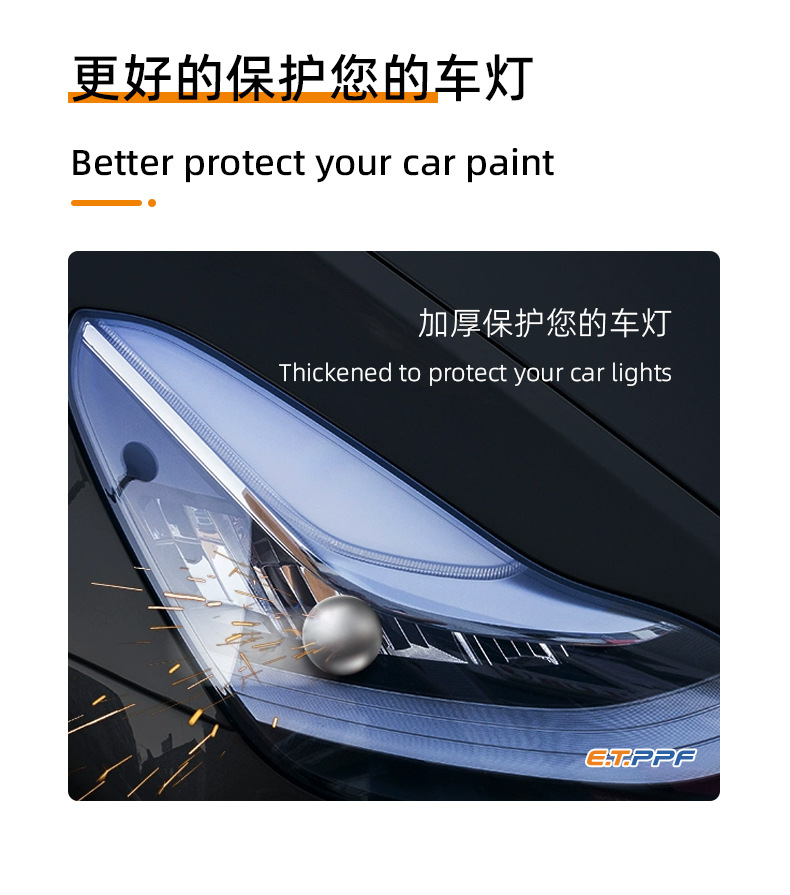 Photochromic Tpu Headlight Protective Film, Anti-Scratch, Self-Healing, Scratch-Resistant, Automotive Supplies, Tinting Film, Blackening Modification Wholesale