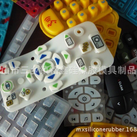 Multicoloured silicone remote control
