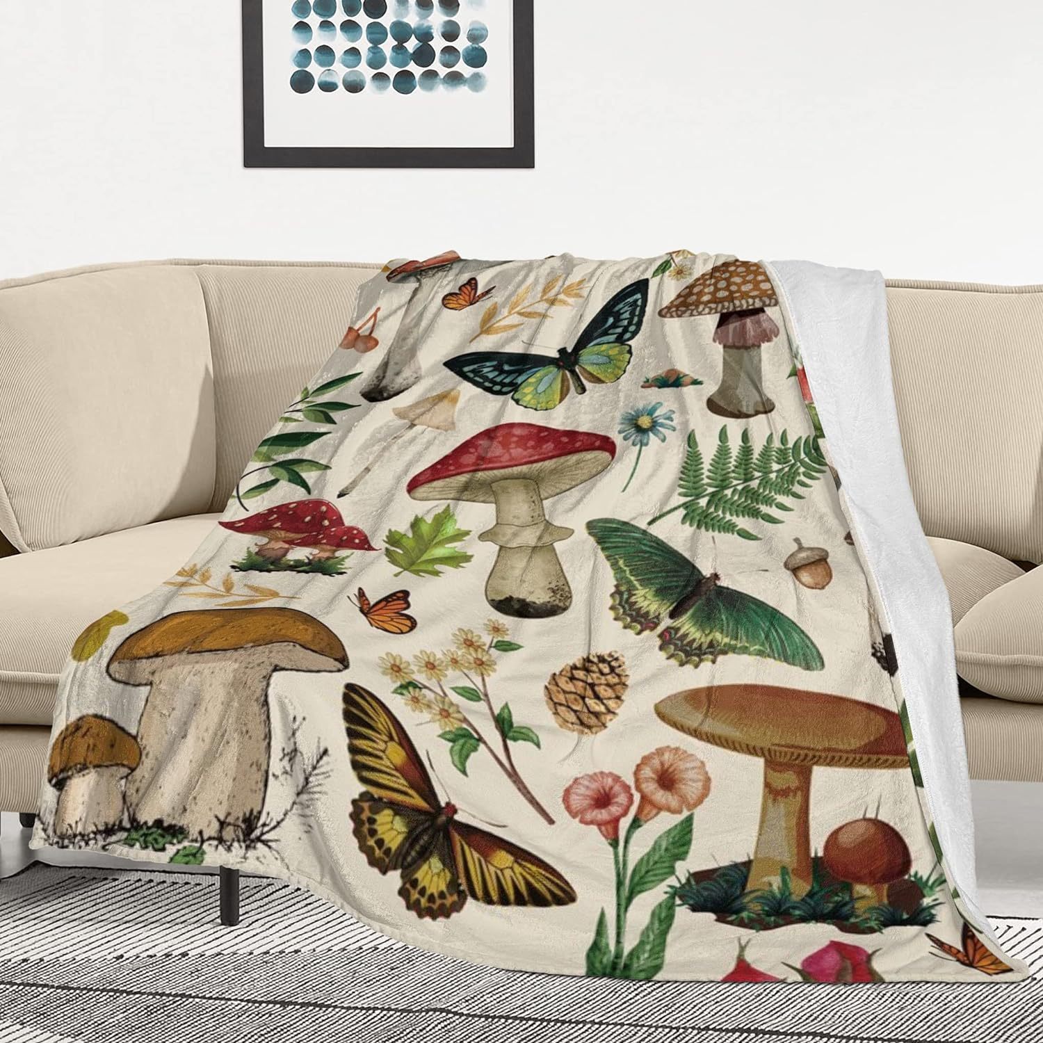 레트로 화이트 버섯