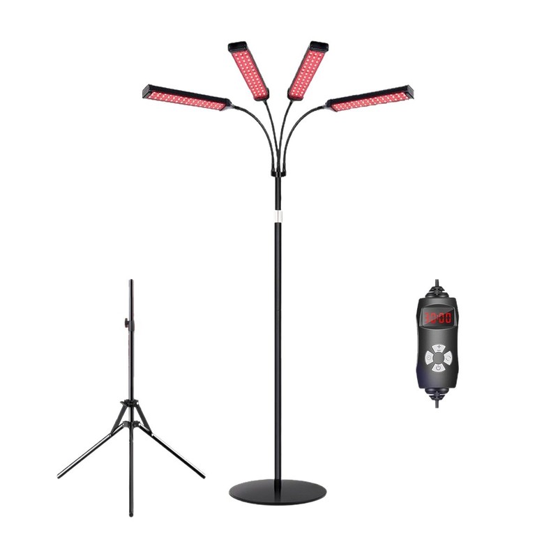 フルシリーズ美容ランプ 2 ヘッド 4 ヘッド 5 ヘッドフロア三脚伸縮式大型列ランプ LED 赤色光理学療法光スペクトロメーター|undefined