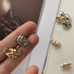 藝森ESSTUDIO??金屬復古亮金亮銀扣子不規則紐扣外套女大衣服扣