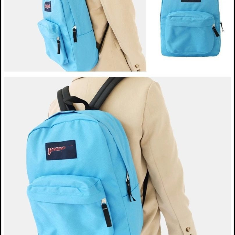 Jess nueva mochila de lona transfronteriza de gran capacidad Escuela Secundaria campus simple pareja mochila