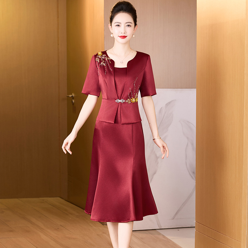 New Year's New Mother-in-Law Dress Wedding Banquet High-End Elegant…