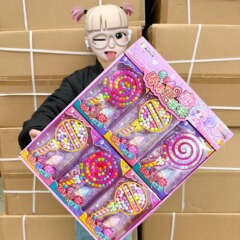 子供のブレスレットのビーズの手作りのdiy女の子のままごとのおもちゃの自作の手の串の益智はビーズの贈り物の卸売りを通します。