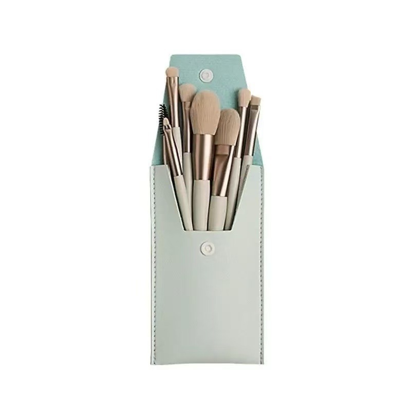 8 mini cepillo de maquillaje un conjunto de cepillo portátil, cepillo de pestañas, cepillo de pestañas, herramientas de maquillaje