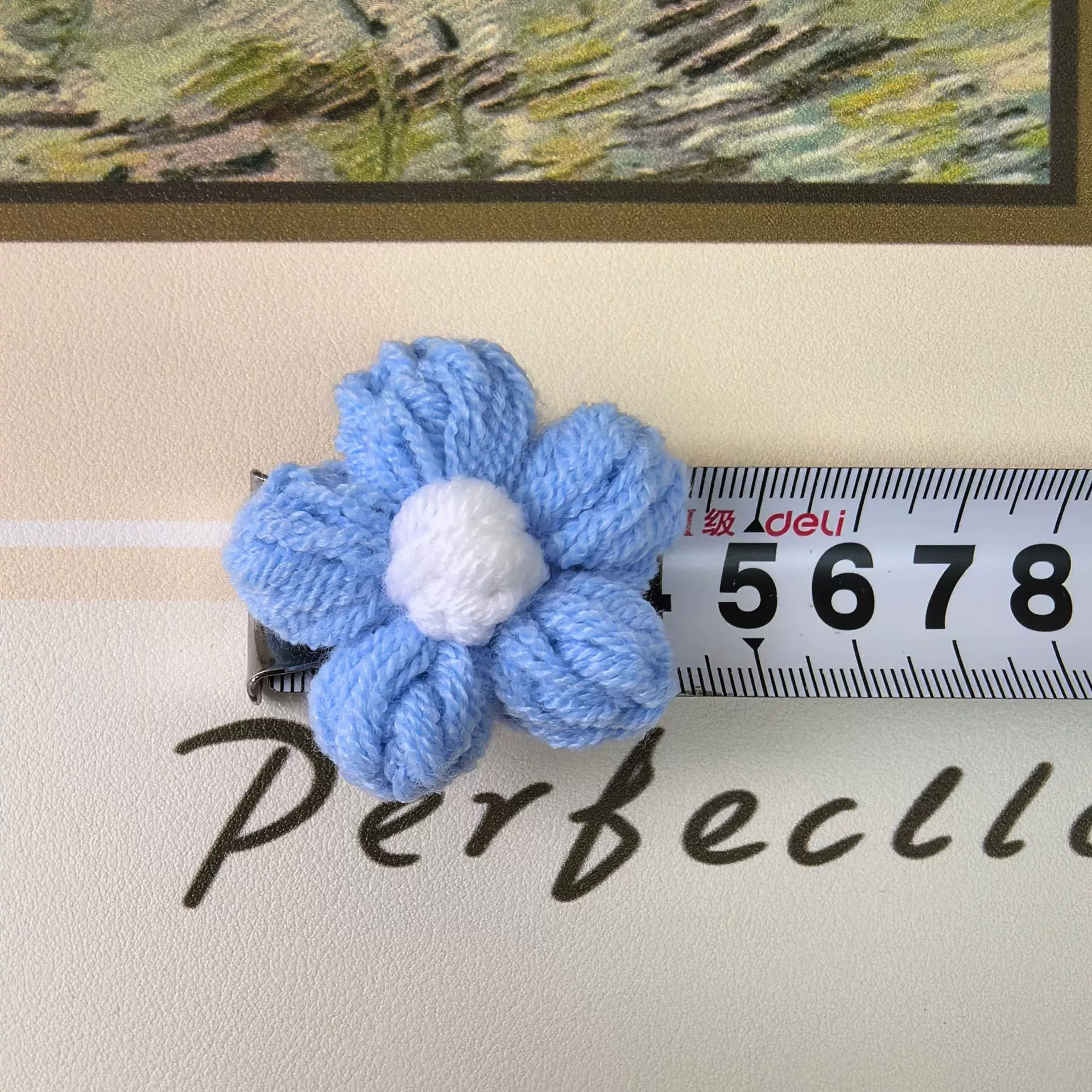 Симпатичный пышный цветок в стиле HyunA, сделай сам, вязаный цветок из пряжи ручной работы, вязаный цветок, искусственный цветок, 4-х колонная версия, пышный цветок.