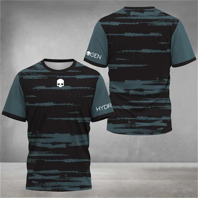 Deportes para hombres malla transpirable suelta camiseta de manga corta venta directa de fábrica moda 3D impresión digital spot