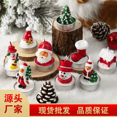 クリスマスセットキャンドルギフト老人雪だるまクリスマスイブカーニバルロマンチックな装飾品キャンドルライトディナークリスマス装飾