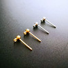 Copper beading needle, earrings, golden accessory, silver 65 sample