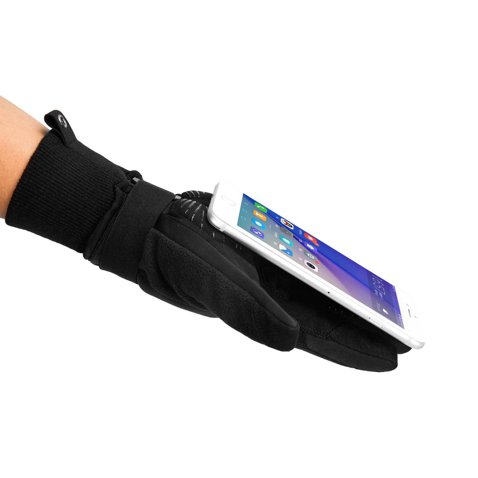 骑行手套男女冬季摇粒绒加绒加厚保暖手套运动开车触屏保暖手套