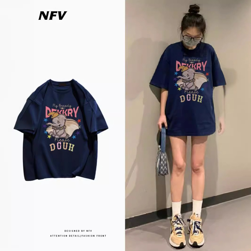 Korean STyle FaT mm Loose Lazy STyle CarToon PrinT Large Size ShorT-sleeved T-shirT Women's Trendy Brand Casual WhiTe Summer Top Korean STyle FaT mm Loose Lazy STyle CarToon PrinT Large Size ShorT-sleeved T-shirT Women's Trendy Brand Casual WhiTe Summer Top