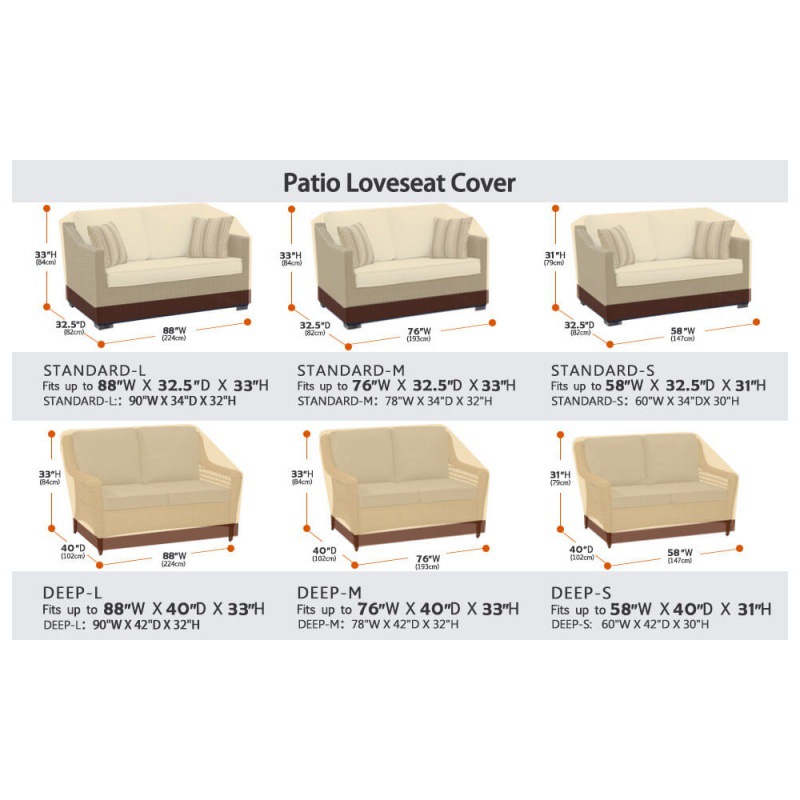 亚马逊热销户外庭院双人沙发罩防水防晒防尘露台家具罩