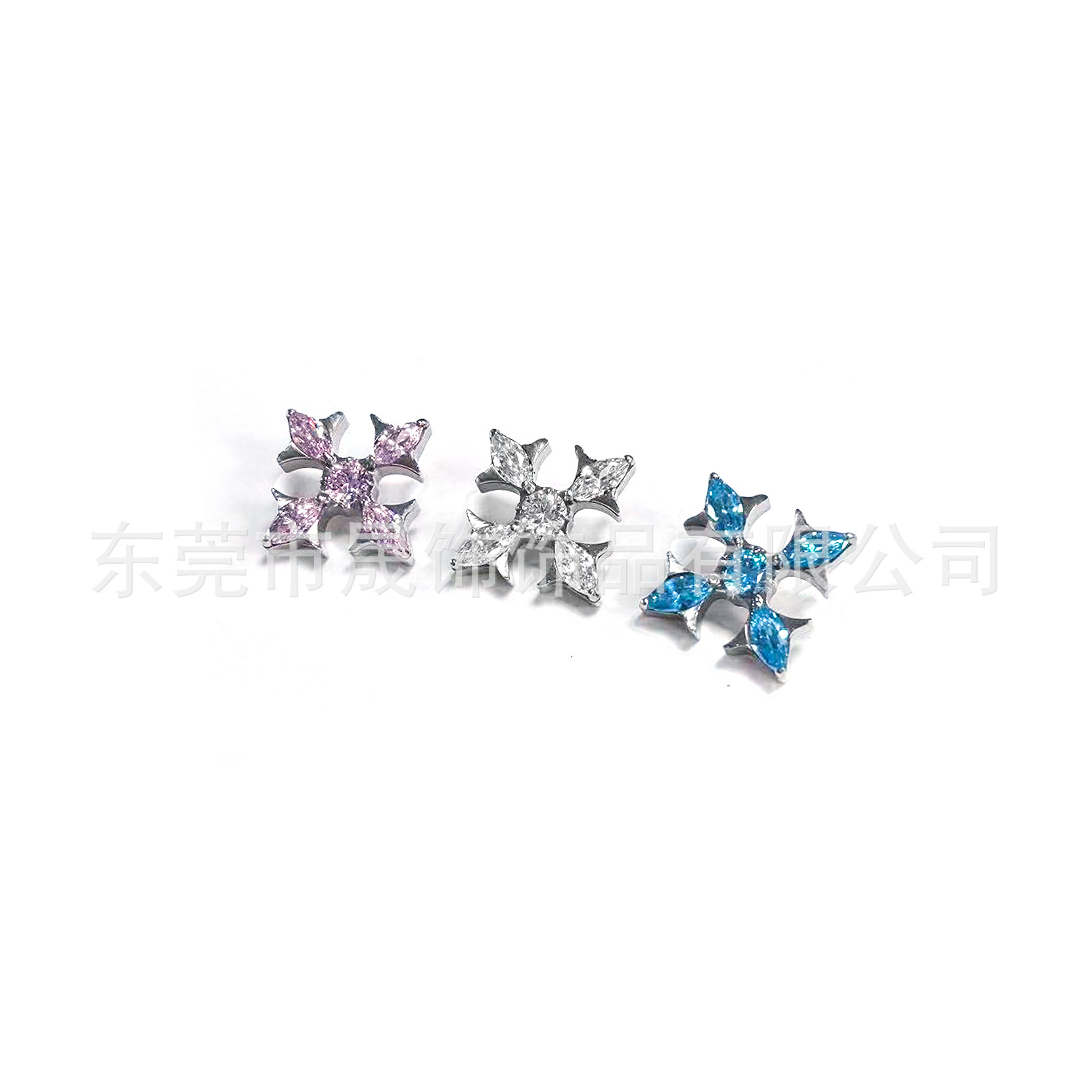 F136 Titanium 荆棘 Cross Helix Cartilage Stud Studded 5A Cubic Zirconia Ear Stud G23 Implant Grade Titanium Piercing Jewelry Ear 饰