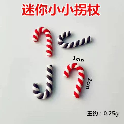 Мини маленькие костыли Мягкая керамика Маленькие костыли Костыли Санта-Клауса Различные аксессуары Аксессуары