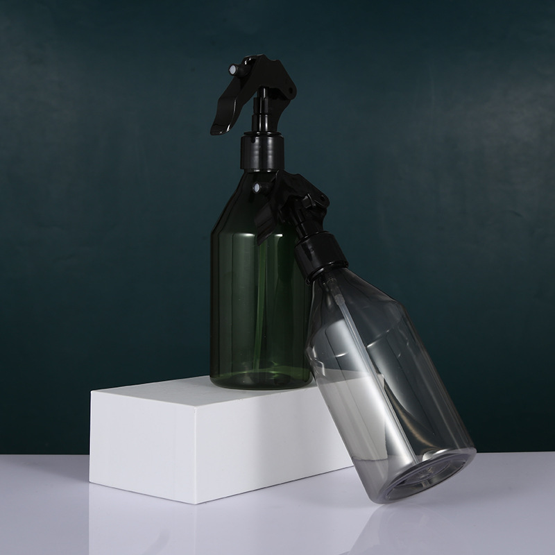 300mlPET材质锥形瓶配小老鼠喷头喷雾瓶酒精消毒水清洁分装喷雾瓶