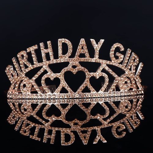 European and American rhinestone BIRTHDAY QUEEN GIRL Queen Princess Love Birthday Crown Party Supplies Wholesale