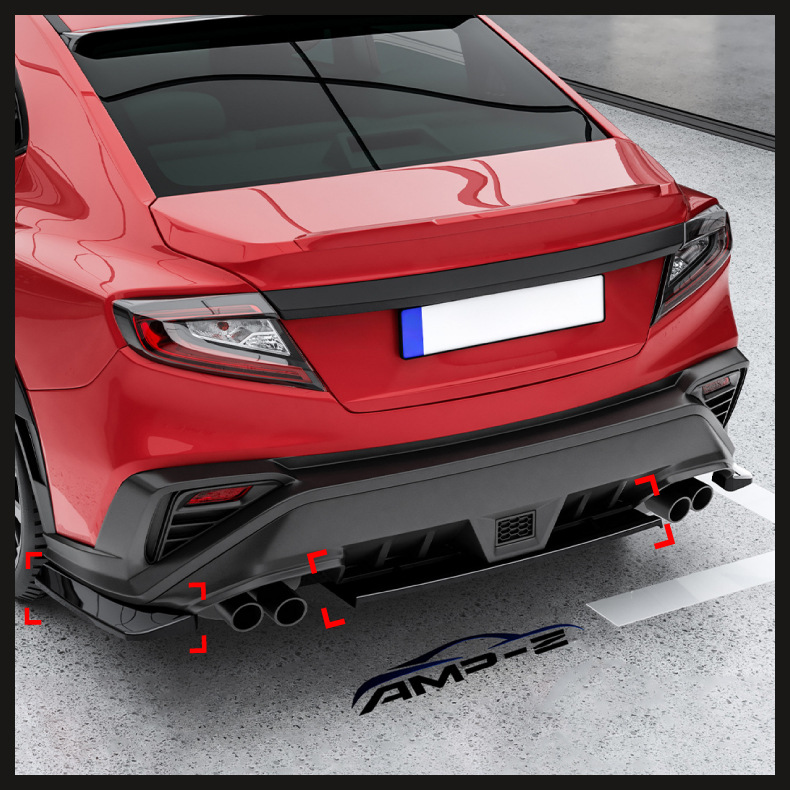 Suitable for Subaru Wrx Sti Vb 2022+ Front Lip Spoiler, Light Eyebrow, Rear Lip, Side Skirt Modification