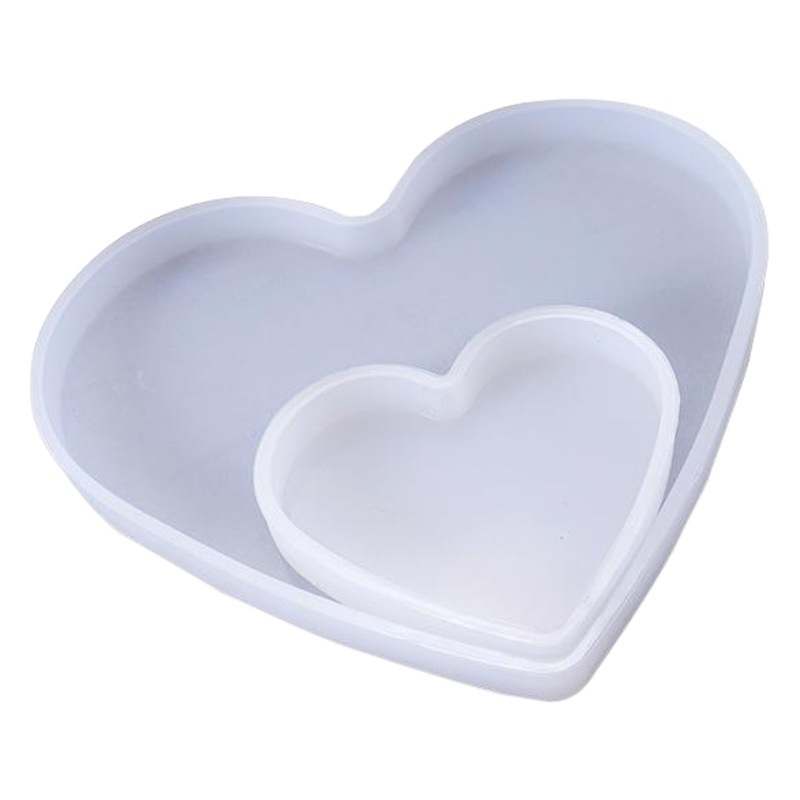 Yu Meiren Crystal epoxi DIY Decoración de mesa casera molde de silicona grande redondo en forma de corazón rectangular Decoración de mesa molde de silicona