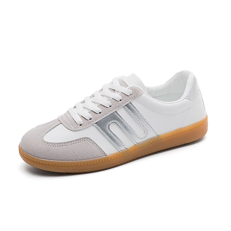2024 neue Paar Training Runde Kappe Casual Board Lace up Kleine Weiße Schuhe frauen Herbst F8816_voghion.com